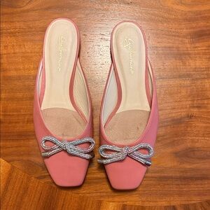 GUILHERMINA BALLET MULES with Rhinestone Bow